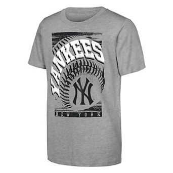Youth Outerstuff Heather Gray New York Yankees Speed Pitch T-Shirt