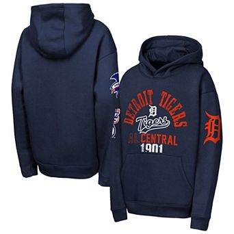 Youth Outerstuff Navy Detroit Tigers Premium Sweep Fleece Hoodie