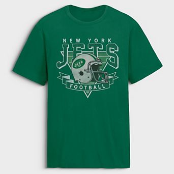 Men's Fanatics Green New York Jets Old Fashion Rushing Legacy Cotton T-Shirt