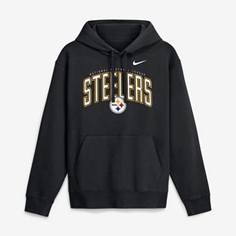 Men's Nike Black Pittsburgh Steelers Expect Victory Club Fleece Pullover Hoodie