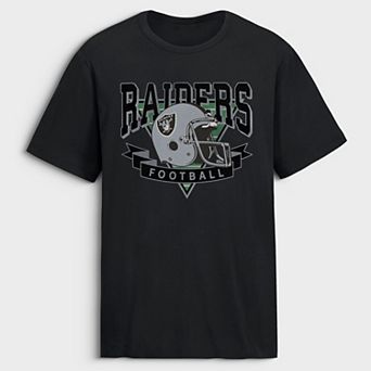 Men's Fanatics Black Las Vegas Raiders Old Fashion Rushing Legacy Cotton T-Shirt