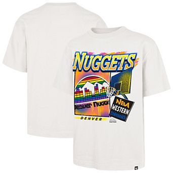 Men's '47 Cream Denver Nuggets City Paint Reed Foundation T-Shirt