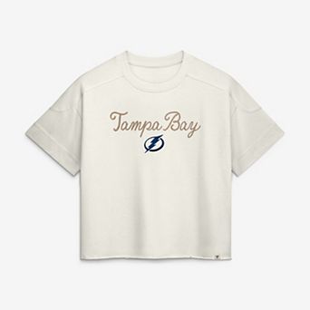 Women's Fanatics Tampa Bay Lightning Cream Chainstitch Fashion Top