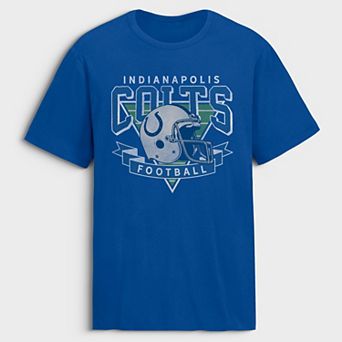 Men's Fanatics Royal Indianapolis Colts Old Fashion Rushing Legacy Cotton T-Shirt