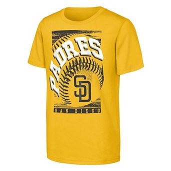 Youth Outerstuff Gold San Diego Padres Speed Pitch T-Shirt