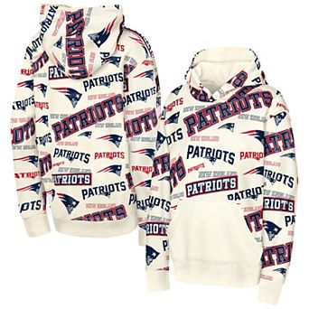 Youth Outerstuff Cream New England Patriots Shake & Bake Hoodie