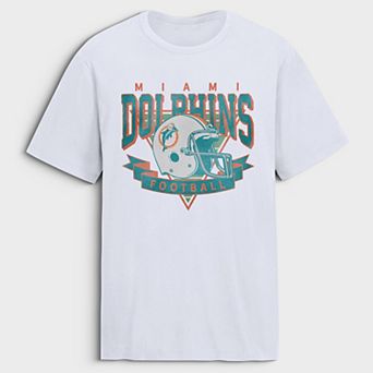 Men's Fanatics White Miami Dolphins Old Fashion Rushing Legacy Cotton T-Shirt