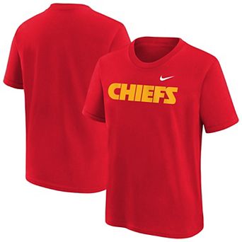 Youth Nike Red Kansas City Chiefs Wordmark T-Shirt