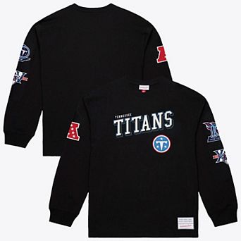 Men's Mitchell & Ness Black Tennessee Titans Training Camp Long Sleeve T-Shirt
