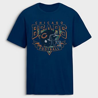 Men's Fanatics Navy Chicago Bears Old Fashion Rushing Legacy Cotton T-Shirt