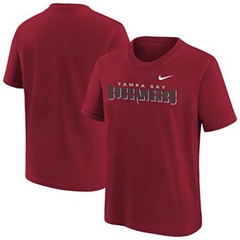 Youth Nike Red Tampa Bay Buccaneers Wordmark T-Shirt