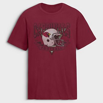 Men's Fanatics Cardinal Arizona Cardinals Old Fashion Rushing Legacy Cotton T-Shirt