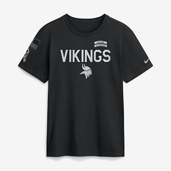 Men's Nike Black Minnesota Vikings 2026 Salute to Service Sideline Dri-FIT T-Shirt