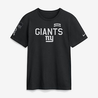 Men's Nike Black New York Giants 2026 Salute to Service Sideline Dri-FIT T-Shirt