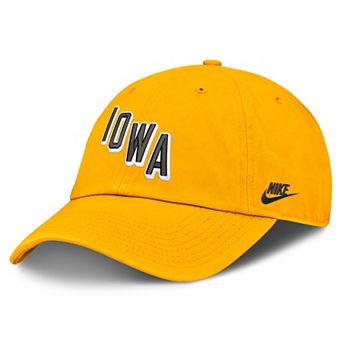 Men's Nike Gold Iowa Hawkeyes Legacy Letter & Mascot Club Adjustable Hat