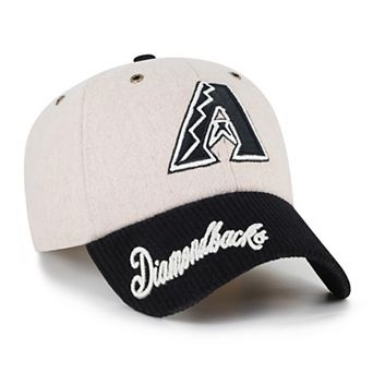 Men's '47 Natural/Black Arizona Diamondbacks Rope Script Clean Up Adjustable Hat