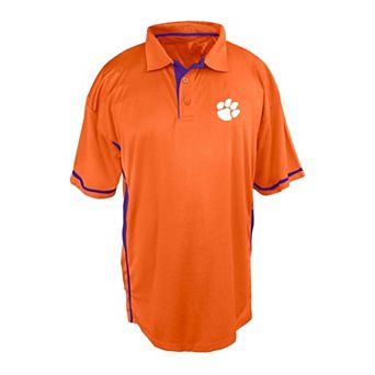 Men's Profile Orange Clemson Tigers Big & Tall Color Block Panel Polo