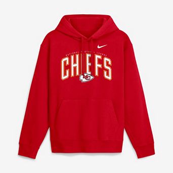 Men's Nike Red Kansas City Chiefs Expect Victory Club Fleece Pullover Hoodie