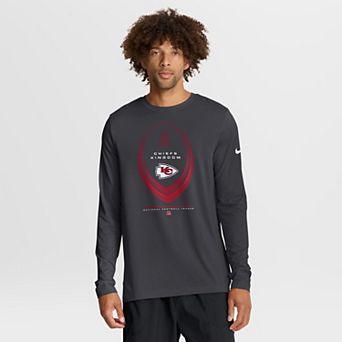 Men's Nike Charcoal Kansas City Chiefs Legend Icon Dri-FIT Long Sleeve T-Shirt