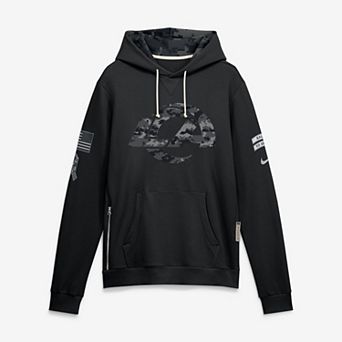 Men's Nike Black Los Angeles Rams 2026 Salute to Service Sideline Dri-FIT Pullover Hoodie