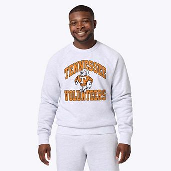 Unisex Homage Ash Tennessee Volunteers Vintage Smokey Arch Tri-Blend Sweatshirt
