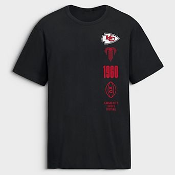 Men's Fanatics Black Kansas City Chiefs Breaking Tackles Legacy Cotton T-Shirt