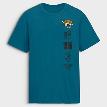 Men's Fanatics Teal Jacksonville Jaguars Breaking Tackles Legacy Cotton T-Shirt