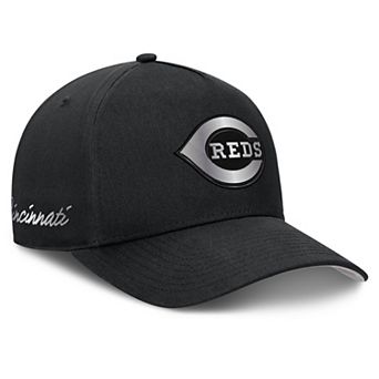 Men's Nike Black Cincinnati Reds Rise Dri-FIT A-Frame Adjustable Hat