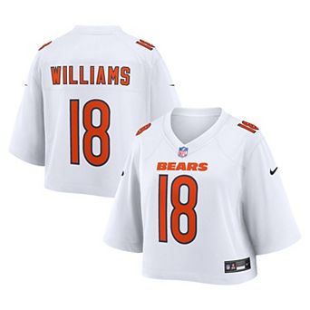 Women's Nike Caleb Williams White Chicago Bears Cropped Fashion Game Jersey