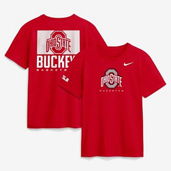 Men's Nike LeBron James Scarlet Ohio State Buckeyes Courtside Dri-FIT T-Shirt