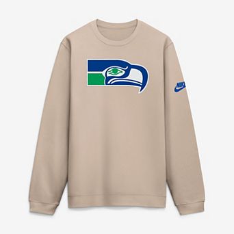 Men's Nike Sand Seattle Seahawks Rewind Club Sweatshirt
