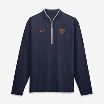 Men's Nike Navy Chicago Bears Dri-FIT Victory Half-Zip Pullover