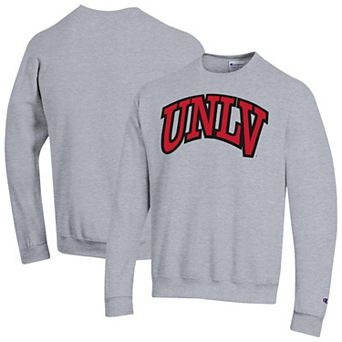 Men's Champion Heather Gray UNLV Rebels Arch Powerblend Sweatshirt