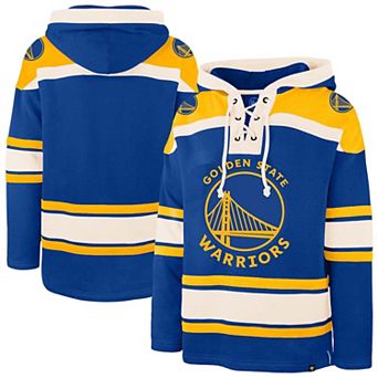 Men's '47 Royal Golden State Warriors Big & Tall Lacer Hoodie
