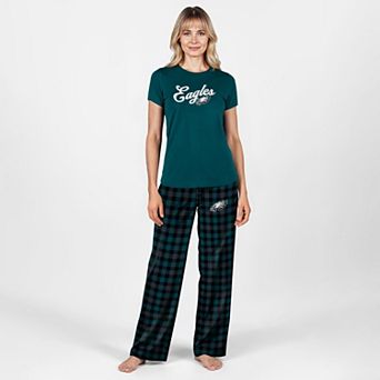Women's Concepts Sport Midnight Green Philadelphia Eagles Plus Size Highland Sleep Set