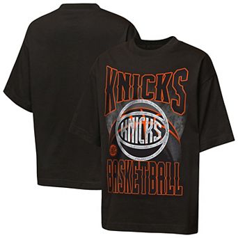 Youth Outerstuff Black New York Knicks Ballin Rockers Oversized Fashion T-Shirt