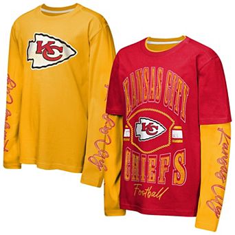 Youth Outerstuff Red/Gold Kansas City Chiefs Motion Combo Set
