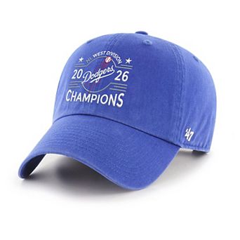 Men's '47 Royal Los Angeles Dodgers 2026 NL West Division Champions Clean Up Adjustable Hat