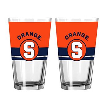 Logo Brands Syracuse Orange Two-Piece 16oz. Horizon Pint Glass Set