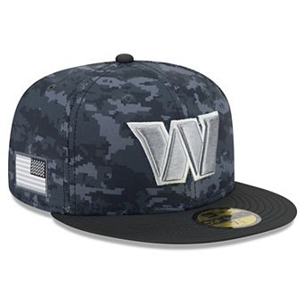 Men's New Era Black Washington Commanders 2026 Salute To Service 59FIFTY Fitted Hat