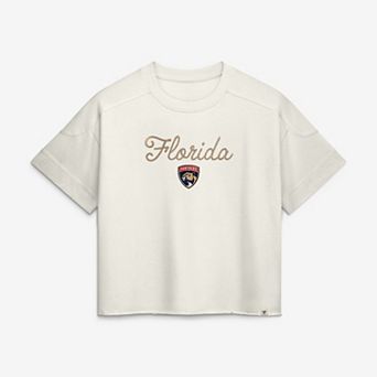 Women's Fanatics Florida Panthers Cream Chainstitch Fashion Top