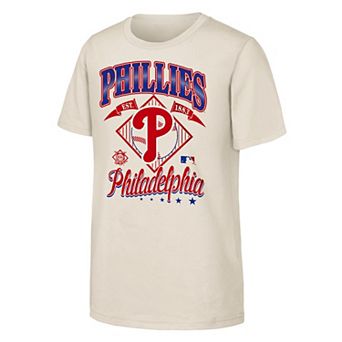Youth Outerstuff Natural Philadelphia Phillies Triple Hit T-Shirt