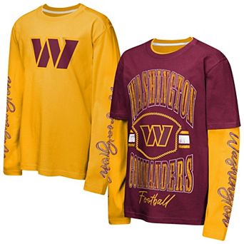 Youth Outerstuff Burgundy/Gold Washington Commanders Motion Combo Set