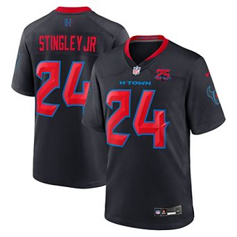Men's Nike Derek Stingley Jr. Navy Houston Texans Alternate 2 25th Season Game Jersey