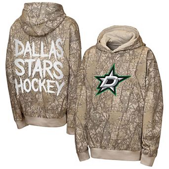 Youth Outerstuff Natural Dallas Stars Fast & Furious Oversized Pullover Hoodie