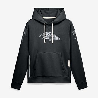 Women's Nike Black Baltimore Ravens 2026 Salute to Service Sideline Dri-FIT Pullover Hoodie