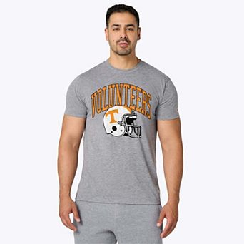 Unisex Homage Gray Tennessee Volunteers Helmet Tri-Blend T-Shirt