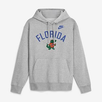 Men's Nike Heather Gray Florida Gators Legacy Arch Club Hoodie