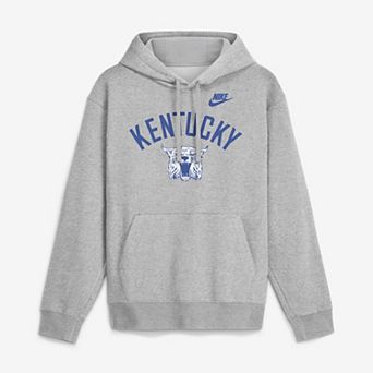 Men's Nike Heather Gray Kentucky Wildcats Legacy Arch Club Hoodie