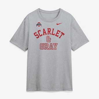 Men's Nike Gray Ohio State Buckeyes Primetime Arch Mantra Legend Dri-FIT T-Shirt